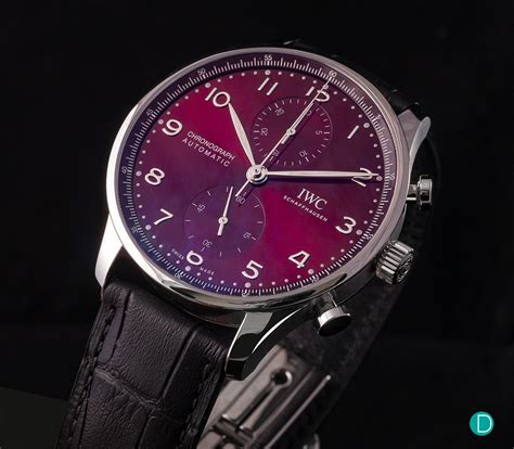 iwc portoghese tourbillon|iwc portugieser chronograph red.